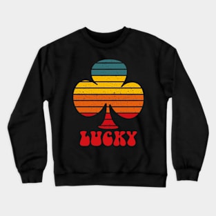 Saint Patrick's Day Retro Vintage Lucky Irish Meme Crewneck Sweatshirt